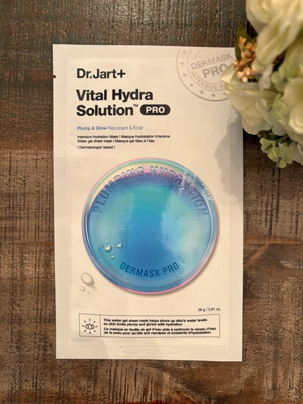 NEW Dr. Jart+ VITAL HYDRA Solution PRO Plump & Glow INTENSIVE HYDRATION Mask!